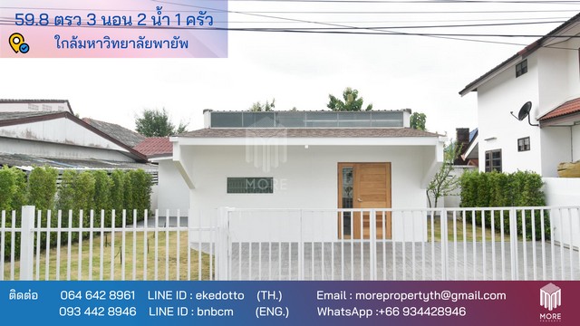 บ้าน -ใกล้เทศบาล ต.สันพระเนตร 3ห้องนอน2Bathroom 2590000 BAHT. ไม่ไกลจาก -ใกล้เทศบาล ต.สันพระเนตร พร้อมตกแต่ง -ใกล้เทศบาล ต.สันพระเนตร