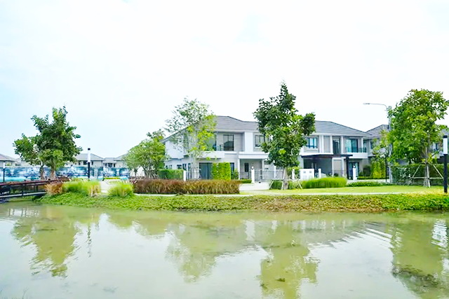 Bangkok BoulevardAPLบ้านทับช้าง ให้เช่าบ้านเดี่ยว วงแหวนอ่อนนุช 2ชั้น 3นอน 5แอร์ 65ตรว.