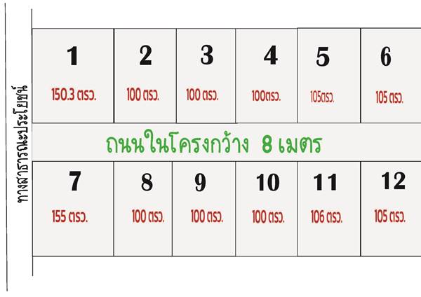 ขายด่วน ถูกสุดๆ ที่ดิน 12แปลง เท่านั้น ใกล้โรงไฟฟ้า วังน้อย ต.ข้าวงาม อ.วังน้อย จ.พระนครศรีอยุธยา ติดต่อ 085-7412733